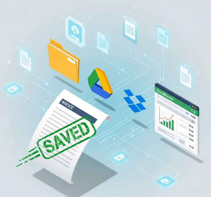 Save and organize invoices after you make an invoice online free