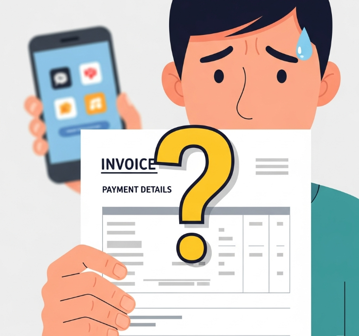 Freelancer frustrated with invoice missing due date - one of the most common invoice mistakes that delay payments. Proper Net 15/30 terms prevent these late payments in India/US freelancing.